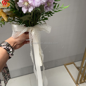 Nuevo y Exquisito Ramo de Flores de Seda Hecho a Mano, para Novia, Dama de Honor, con Lazo de Satén - Product Image 4