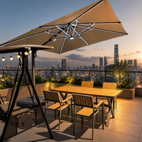 Ensemble table et chaises en WPC jaune, plusieurs combinaisons disponibles pour café, balcon, expédié de Chine