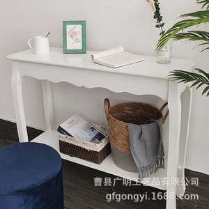 Minimalist Vanity <b>Table</b> Nordic Style White Wooden <b>Dressing</b> <b>Table</b> <b>With</b> <b>Storage</b> Bedroom Makeup Vanities - Product Image 2