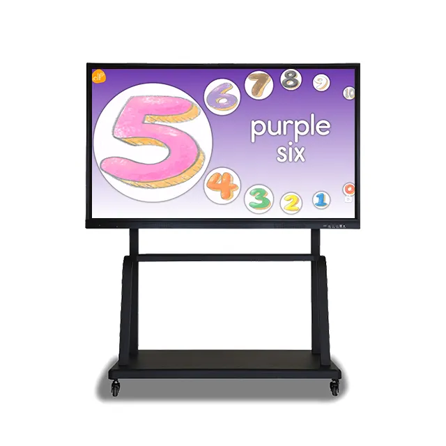 Öğretim için 4K HD 75 86 98 110 inç interaktif akıllı beyaz tahta LCD akıllı okul kurulu