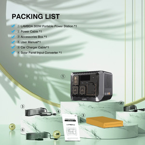 Nhanh chóng sạc toàn bộ nhà Máy phát điện AC DC năng lượng mặt trời di động có thể sạc lại máy phát điện 600W 300W Trạm điện cầm tay - Product Image 6