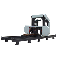 Scie à ruban horizontale portable Kesen, puissance 11 kW, poids 700 kg, utilisation pour le travail du bois, facile à utiliser et automatique