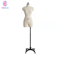 Mannequin de Couture Professionnel Féminin Demi-Corps Réglable