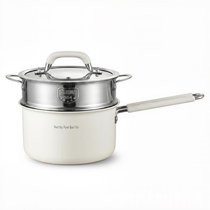 Yi Ya Lu Stainless Steel Milk Pot 316 Single Handle Small Soup Pot Steamer Cooking Pot Household Baby Food Supplement Pot - Product Image 1