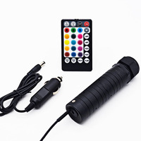 Moteur lumineux LED mini RGBW 12V 6W avec application et télécommande, indice de protection IP33, garantie de 3 ans, construction en aluminium léger pour voiture
