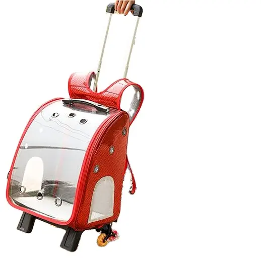 Fabbrica Pet Borsa Zaino Da Viaggio con Ruote Pet Cane Trolley Carrier Passeggino