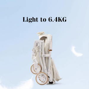 Poussette portable d'extérieur JXB pour chat et chien, pliable et réglable, avec porte-gobelet confortable et parapluie pour la promenade - Product Image 3