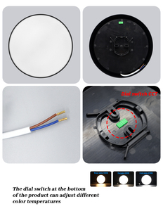 Nhà máy mới 28 wát LED Bảng điều chỉnh ánh sáng AC100-240V 3000LM 3000k-6500K CCT quay số thay đổi ABS + PS Chất liệu 20000h tuổi thọ 2 năm bảo hành - Product Image 6