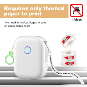 P12 <b>Mini</b> Thermal <b>Label</b> <b>Printer</b> 203dpi 1200mAh Wireless USB Bluetooth 15mm Sticker <b>Printer</b> for Home Office - Product Image 2