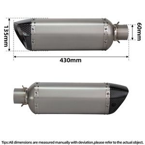 Silencieux d'échappement Akra en titane et carbone pour moto ZX6R TIGER 660 RSV4 Transalp 750 Z900 MT10SP GSXR600 <span class=keywords><strong>TMAX</strong></span> - Product Image 3