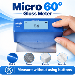 Linshang LS193 Glossmètre à micro-aperture 60 degrés pour peinture courbée, métal et test de petites surfaces - Product Image 4