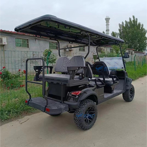 Voiture de golf électrique à batterie noire à bas prix, haute qualité, 6 places, tout-terrain, prix spécial, transport inclus - Product Image 3