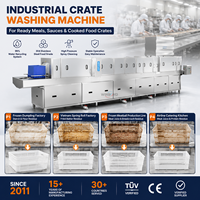 Dumpling Crate Washer Food Grade Sanitizing Flour Residue Removal for Dumpling Line