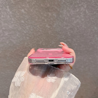 Étui magnétique transparent à paillettes en forme de cœur pour Apple 16 Pro Max, coque de téléphone portable iPhone 14 15 Plus, nouveau modèle 17 Air Cover