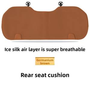 Funda de asiento de coche transpirable de seda helada de verano de fábrica Cojín de asiento de coche de refrigeración con almohadilla de respaldo cómoda - Product Image 6