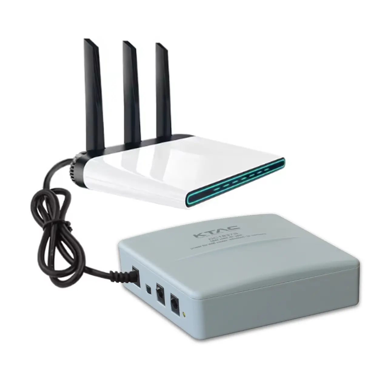 Mini dc ups pour routeur wifi et modem avec batterie au lithium 18w 5200mah ups 12V