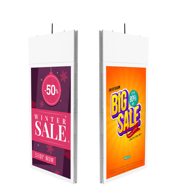 High Quality Double LCD Screen Display Double Sided Touch Screen Kiosk Portable Digital Signage