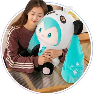 Peluches <span class=keywords><strong>de</strong></span> Panda Hatsune <span class=keywords><strong>Miku</strong></span>, Muñecas Lindas con Almohadas - Product Image 4