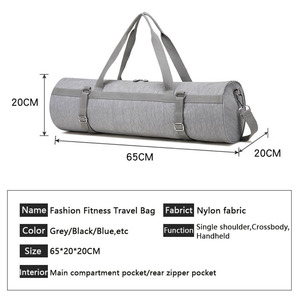 Agenda 2025 nuevos accesorios de Yoga grandes personalizados 2024 bolsas de viaje de lona para gimnasio bolsa de mano para esterilla de Yoga embalaje bolsa de hombro de playa redonda - Product Image 3