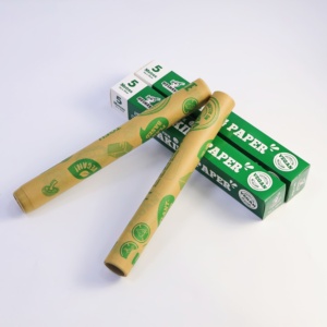 Eco Compostable Unbleached Silicone Coated Custom Food Wrapping Non Stick <strong>Baking</strong> <strong>Paper</strong> 50M Non Toxic Parchment <strong>Paper</strong> Sheets - Product Image 4