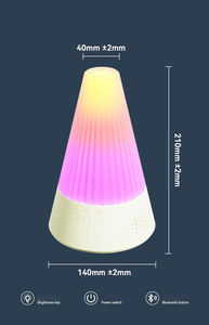 Nueva Lámpara de Mesa Decorativa 2025 con Música Bluetooth, Luz Nocturna Giratoria con Atenuación Gradual y Ambiente Colorido - Product Image 6