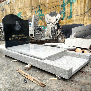 Quyang Ofrece Lápidas y <span class=keywords><strong>Monumentos</strong></span> de Granito Negro Chino Modernos, Tallados a Mano y Personalizados, con Garantía de 5 Años para Cementerios - Product Image 6