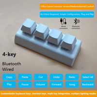 Keyboard Mekanik Mini USB Dual Mode Kustom untuk Kantor dan Game, dengan Tombol Satu Sentuhan untuk Salin dan Tempel serta Pemrograman