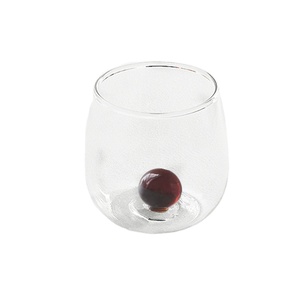 Vaso de Vidrio de Borosilicato Soplado a Mano, Nuevo Diseño, Resistente a Altas Temperaturas, Apto para Lavavajillas y Microondas, Vaso para Jugo Clásico - Product Image 1