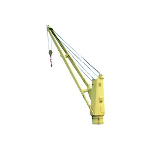 Hot Sale 15 Ton Deck Ship Harbor Boat Mounted Crane With Telescopic Beam