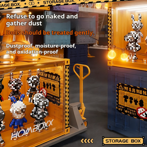 Sáng Tạo Container Thiết Kế Nhựa Chống Bụi Lưu Trữ Hiển Thị Kệ Mù Hộp Đồ Chơi Hình Tổ Chức Trong Suốt Lưu Trữ Hộp - Product Image 3