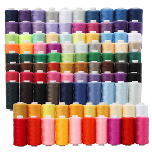 Kit <span class=keywords><strong>de</strong></span> fils à coudre en polyester DIY 402, 10 couleurs, bobines <span class=keywords><strong>de</strong></span> 400 yards pour la <span class=keywords><strong>couture</strong></span> à la main, la machine à coudre domestique et le quilting - Product Image 1