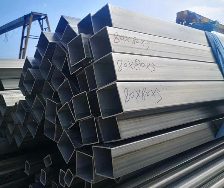 Decorative application 430F stainless steel square tube