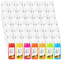 2oz Contenants de presse-agrumes carrés vides en plastique PET transparent sans Bpa jetables Bouteille de boisson pour jus de thé