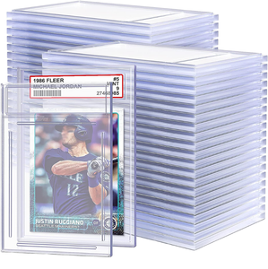 Bán buôn phân loại thẻ bảo vệ <span class=keywords><strong>acrylic</strong></span> hiển thị trường hợp nhựa siêu Pro Top loader 35pt cho Poke Mon thẻ - Product Image 1