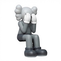 Plateau de rangement pour clés en résine peinte durable, design pyramidal minimaliste moderne, figurine d'ours, thèmes religieux, féeriques, amour, musique