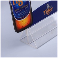 Support de menu en acrylique transparent haute qualité avec impression UV, support de signalisation à double face, support de table pour restaurant