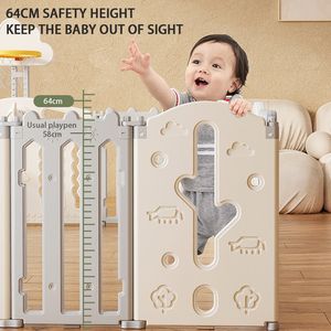 Intero Castello Tema di plastica Coperta del bambino box <span class=keywords><strong>scivolo</strong></span> e altalena partita insieme con recinzione - Product Image 5