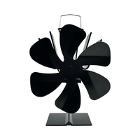 Ventilateur thermique économique EJ à 6 pales pour foyer, poêle, camping-car et usage extérieur, compatible avec les poêles à bois