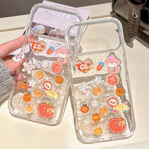 Custodia rigida in PC con motivo floreale per <span class=keywords><strong>iPhone</strong></span> 17 Pro, cover posteriore fai-da-te con farfalla, orsetto e cuore per <span class=keywords><strong>iPhone</strong></span> 17 16 15 14 13 LN115 - Product Image 1