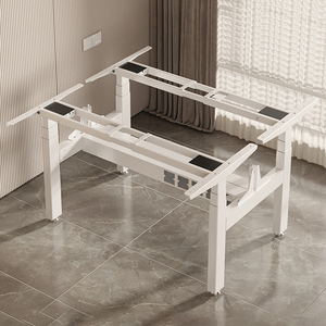 Escritorio de elevación de tres secciones con doble motor opuesto doble personalizado Escritorio de elevación eléctrico de pie síncrono de cuatro patas - Product Image 5