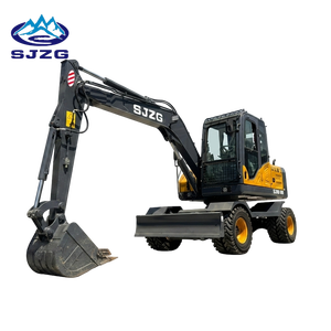 <span class=keywords><strong>Mini</strong></span>-excavatrice hydraulique sur roues de haute qualité, 10, 9, 8 tonnes, petite excavatrice sur roues avec pneus - Product Image 1