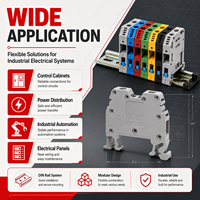 Bloc de bornes MRK modulaire professionnel à haute conductivité en cuivre, fiable, pour montage sur rail DIN, pour distribution d'énergie