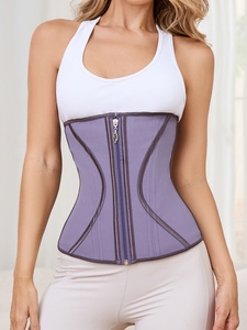 <span class=keywords><strong>Ceinture</strong></span> de sudation amincissante 3-en-1 <span class=keywords><strong>pour</strong></span> femme, idéale <span class=keywords><strong>pour</strong></span> <span class=keywords><strong>le</strong></span> sport, la perte de poids, <span class=keywords><strong>le</strong></span> yoga et la course à pied, couleur violette - Product Image 3
