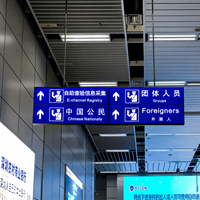 Panneau publicitaire lumineux LED double face en aluminium pour bâtiments, maisons, aéroports et centres commerciaux - Panneau lumineux modulaire électrique