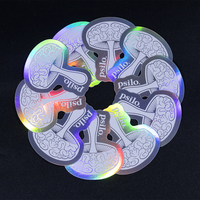 Autocollant personnalisé en vinyle imperméable avec logo holographique découpé sur mesure, impression personnalisée, dorure à chaud