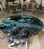 Nouvelle Arrivée : Plans de travail en Quartzite Naturel, Carreaux de sol modernes de luxe pour villas, Dalles de granit Labradorite bleue
