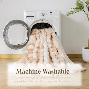 Tất cả các mùa siêu mềm ấm cúng Thỏ lông chăn, dễ thương phòng ngủ trang trí, Faux lông ném chăn cho chiếc ghế Sofa giường - Product Image 6