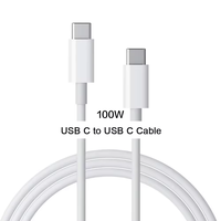 Kabel Pengisian Cepat USB-C ke Type-C 1m 2m 27W 66W 100W 6A Max, Kabel Data Kecepatan Tinggi, Selubung TPE & PVC, untuk Ponsel