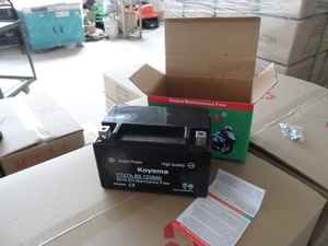 Nouvelle batterie au plomb sans entretien Koyama 12V SMF <span class=keywords><strong>YTX7A</strong></span> YTX7L-<span class=keywords><strong>BS</strong></span> pour moto/scooter/quad, capacité 7Ah, garantie 1 an - Product Image 1