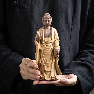 Artesanías de <span class=keywords><strong>cerámica</strong></span> china tres santos decoración del hogar <span class=keywords><strong>cerámica</strong></span> Guanyin Gautama Buda Ksitigarbha Bodhisattva estatua - Product Image 5